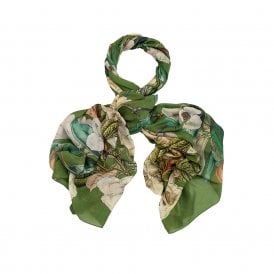 Rhodoleia Green Scarf