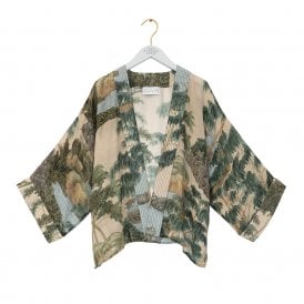 Rivers and Trees Natural Kimono