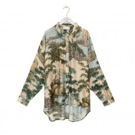 Rivers and Trees Natural Oversized Shirt