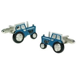 Blue Tractor Cufflinks