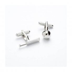 Cricket Ball & Bat Cufflinks