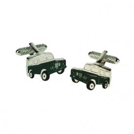 Green Jeep Cufflinks