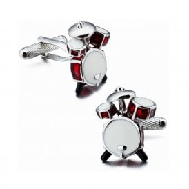 Mini Drum Kit Cufflinks