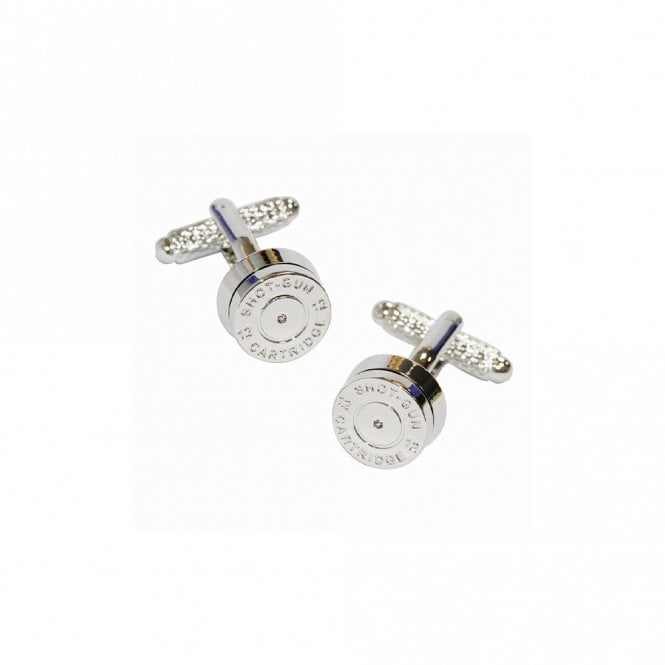 Onyx Art Shotgun Cartridge Cufflinks