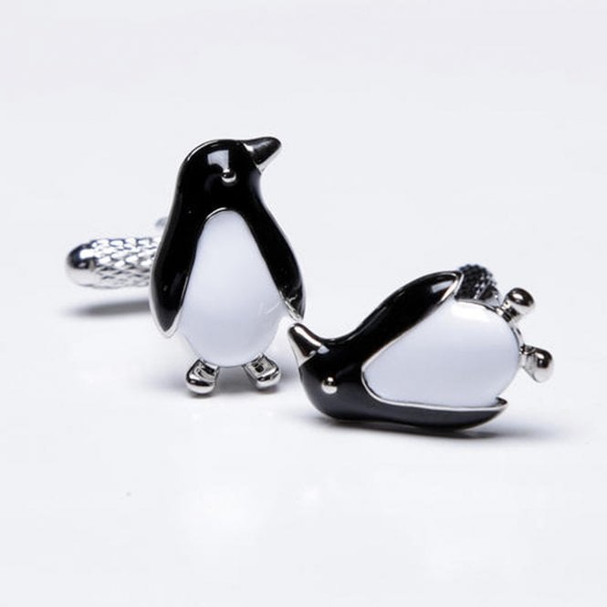 Onyx Art Small Penguin Cufflinks