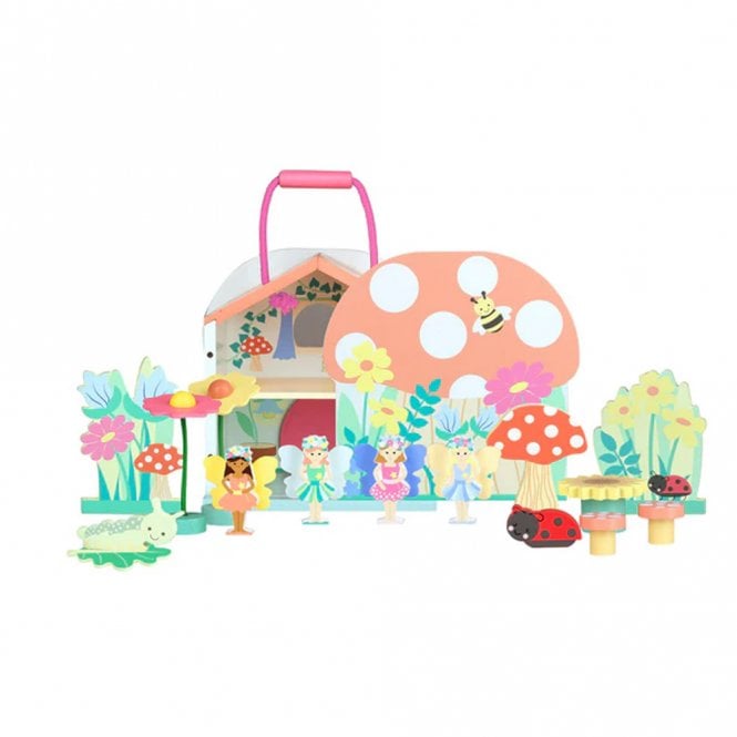 Orange Tree Toys Fairy House Wooden Play Set