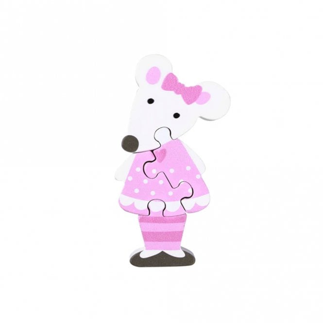 Orange Tree Toys Pink Mouse Mini Puzzle