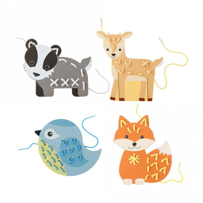 Orange Tree Toys Woodland Animal Stitching Kit Four Pack
