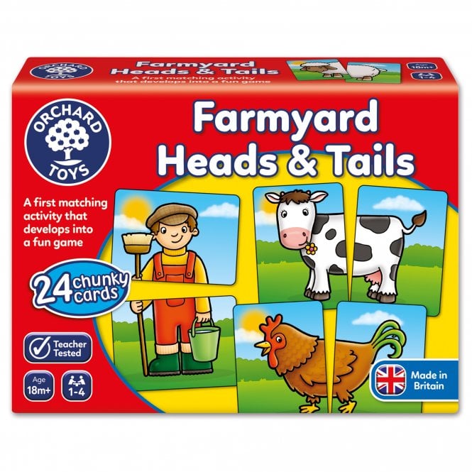 Orchard Toys Farmyard Heads and Tails Game