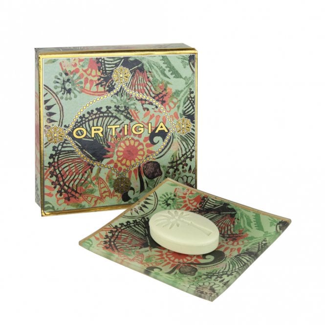 Ortigia Fico d'India Glass Plate & Soap