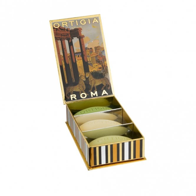 Ortigia Roma City Box of 3 Soaps