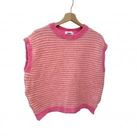 Alma Yellow & Pink Wool Vest