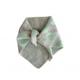 Argyle Mint Triangle Scarf