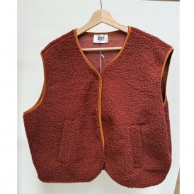 Kirsten Rust Sleeveless Jacket