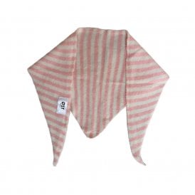 Mynte Stripe Light Pink Triangle Scarf