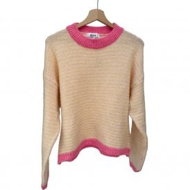 Nanna Pink & Yellow Wool Jumper