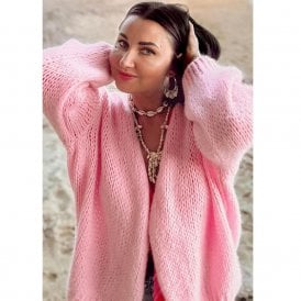 Smila Baby Pink Mohair Cardigan