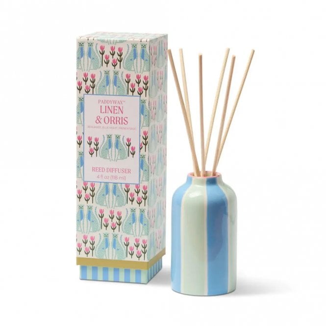 Paddywax Blue Cheetahs Ceramic Diffuser - Linen & Orris