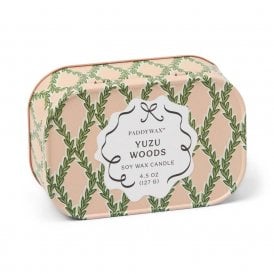 Cherie Pink & Green, Yuzu Woods Scented Candle