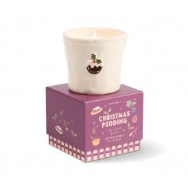 Christmas Pudding Bistro Ceramic Candle
