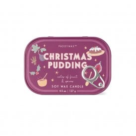 Christmas Pudding Bistro Tin Candle