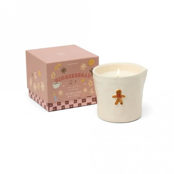 Paddywax Gingerbread Bistro Ceramic Candle