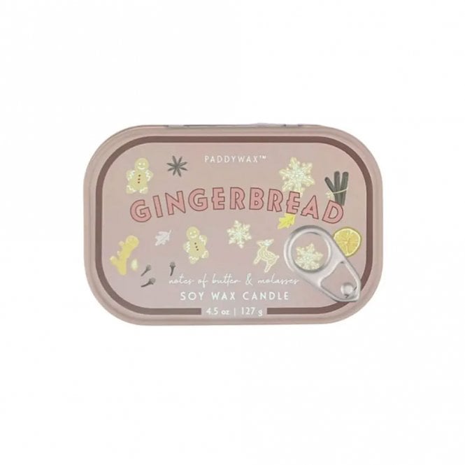 Paddywax Gingerbread Bistro Tin Candle
