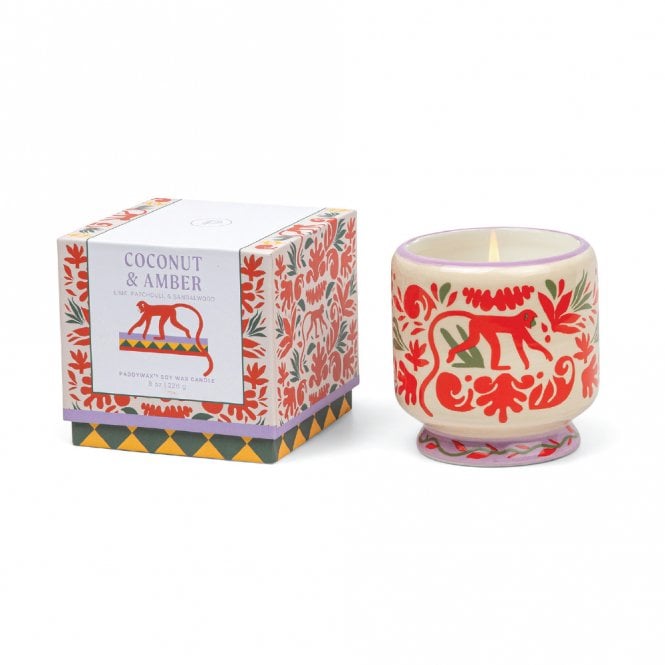 Paddywax Jungle Coconut & Amber Soy Wax Candle