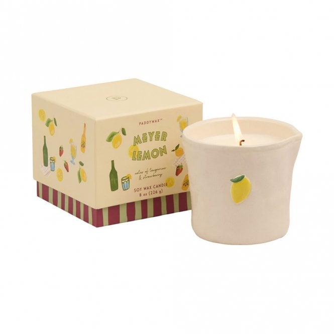 Paddywax Meyer Lemon Bistro Ceramic Candle