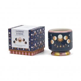 Moon Phase Jasmine & Rose Soy Wax Candle