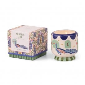 Peacock Misted Lime Soy Wax Candle