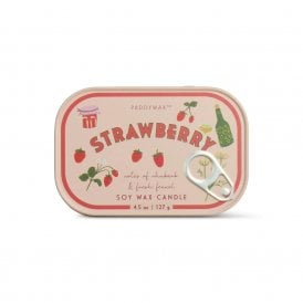 Strawberry Bistro Tin Candle