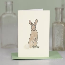 Grey Rabbit Mini Card