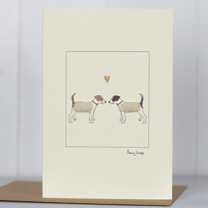 Papersheep Jack Russells in Love Card