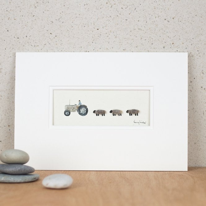 Papersheep Sheep & Fergie Tractor Print