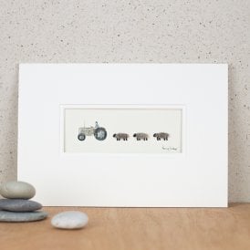 Sheep & Fergie Tractor Print