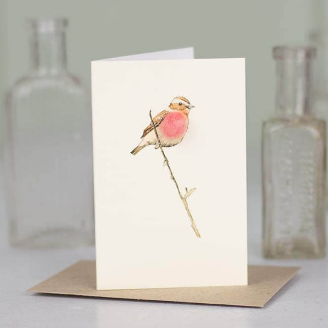 Papersheep Whinchat Mini Card