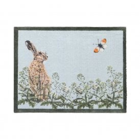 Aura Hare & Shepherds Purse Washable Doormat