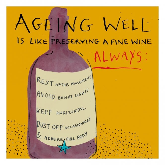 Poet and Painter Ageing Like Fine Wine Card