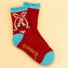 A Alphabet Ankle Socks
