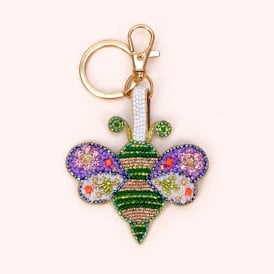 Beaded Brilliant Bumblebee Beaded Keyring