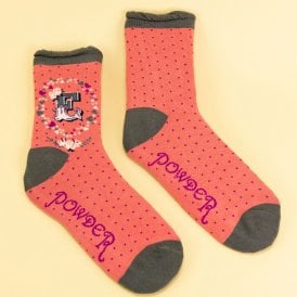 E Alphabet Ankle Socks