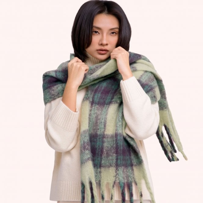 Powder Flora Cosy Scarf - Damson