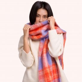 Flora Cosy Scarf - Tangerine