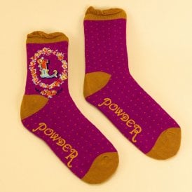 L Alphabet Ankle Socks