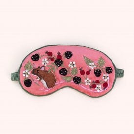 Mouse Velvet Eye Mask - Pink