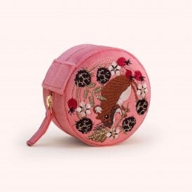 Mouse Velvet Round Jewellery Box