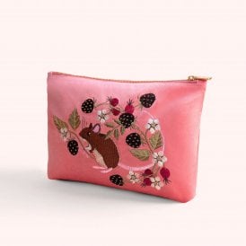 Mouse Velvet Zip Pouch
