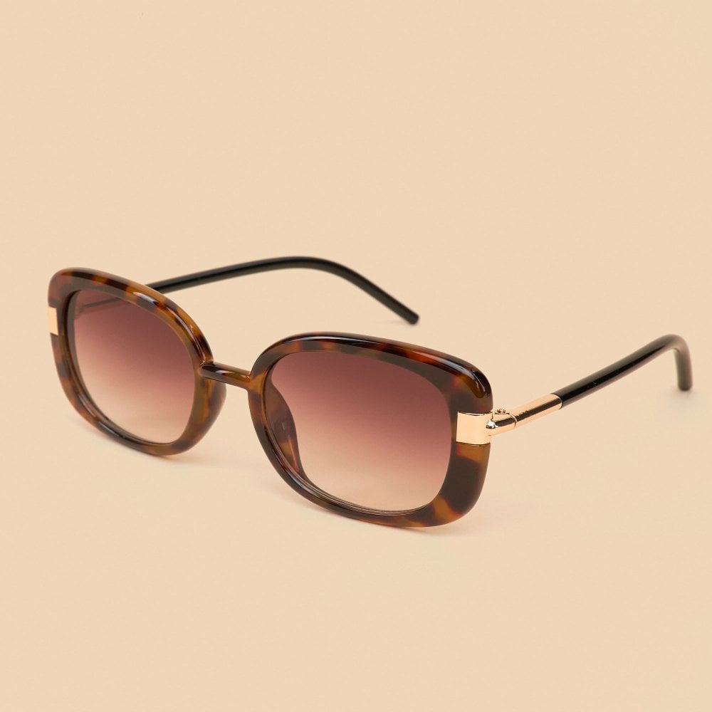 Powder UK Limited Edition Paige Mahogany sunglasses in bold print hard case-NWT Powder Paige Ltd Edition Sunglasses - Mahogany | Edmonds main image 2