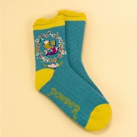 S Alphabet Ankle Socks